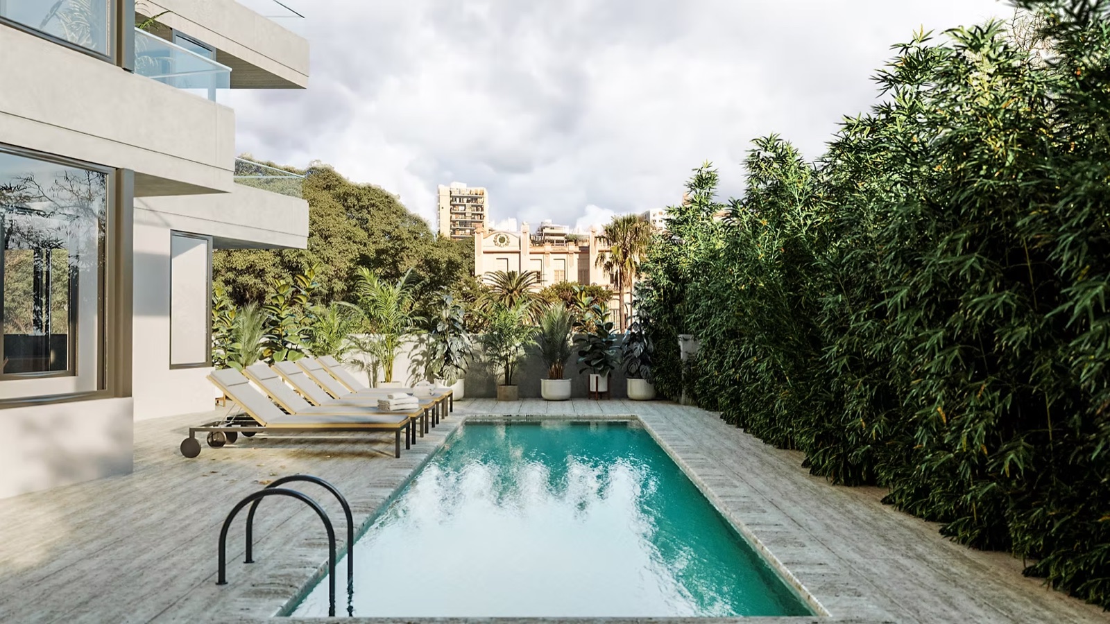 Skyhaus — piscina y terraza en Las Cañitas
